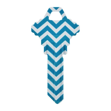 Hillman HILLMAN Wackey Blue & White House/Office Universal Key Blank SC1 Single 87603